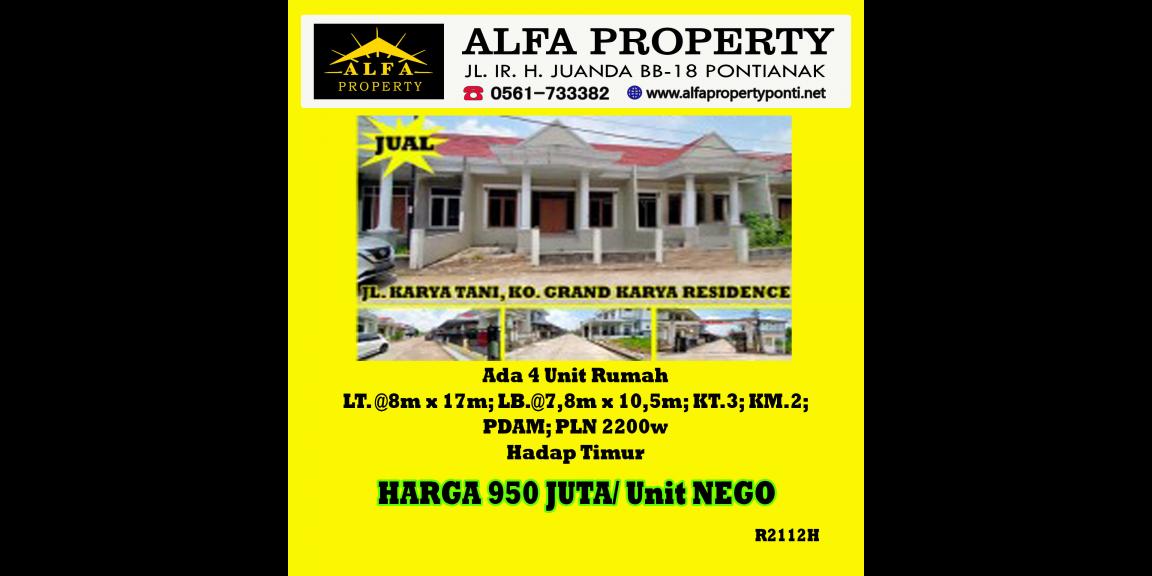 Dijual Rumah Grand Karya Residence Kota Pontianak Dijual Rumah Grand Karya Residence Kota Pontianak