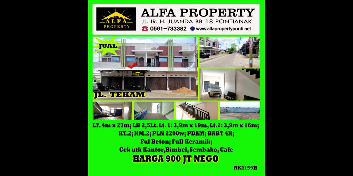 Dijual Ruko Jalan Tekam Kota Pontianak Dijual Ruko Jalan Tekam Kota Pontianak