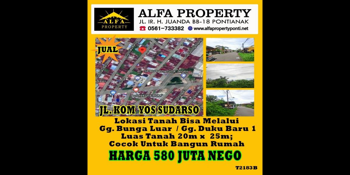 Dijual Tanah Jalan Kom Yos Sudarso Kota Pontianak Dijual Tanah Jalan Kom Yos Sudarso Kota Pontianak