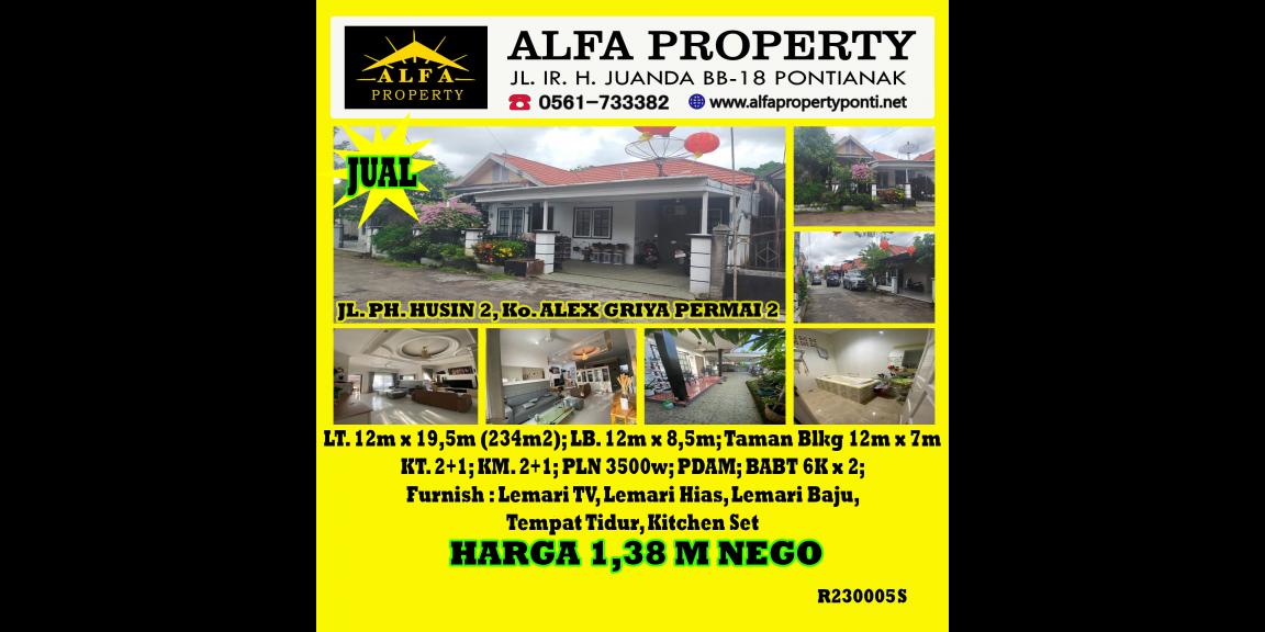 Rumah Alex Griya Permai Kota Pontianak Dijual Rumah Alex Griya Permai Kota Pontianak Dijual