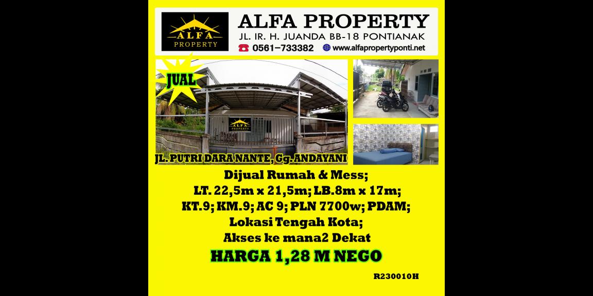 Rumah Gg. Andayani Kota Pontianak Dijual Rumah Gg. Andayani Kota Pontianak Dijual