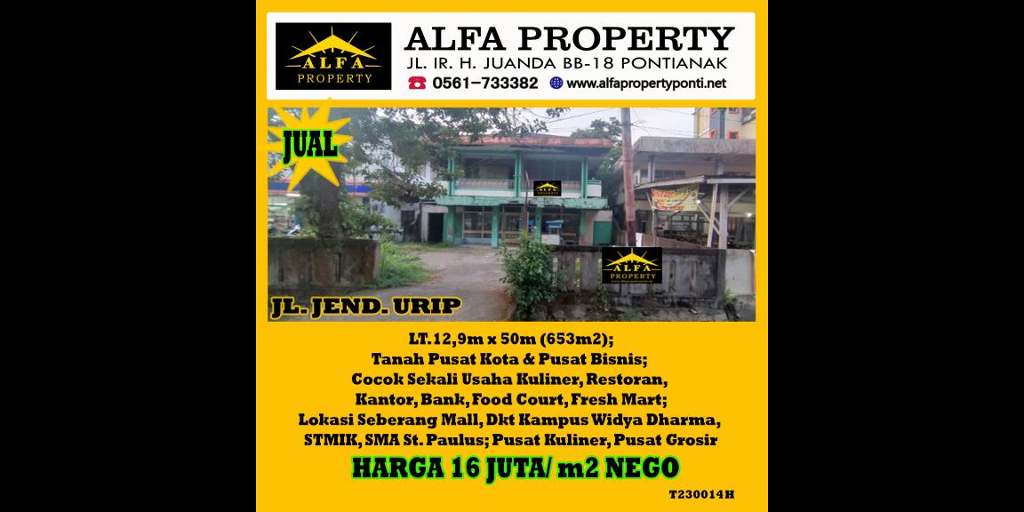 Dijual Tanah Jendral Urip Kota Pontianak Dijual Tanah Jendral Urip Kota Pontianak