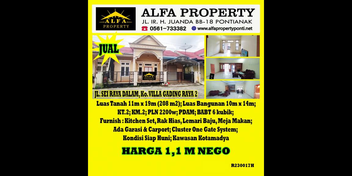 Rumah Villa Gading Raya 2 Kota Pontianak Dijual Rumah Villa Gading Raya 2 Kota Pontianak Dijual