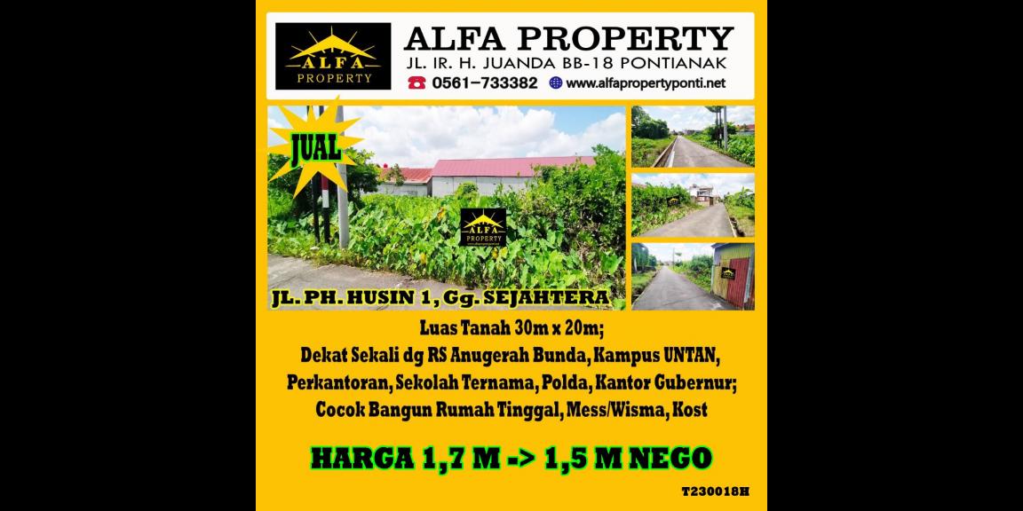 Dijual Tanah Gg. Sejahtera Kota Pontianak Dijual Tanah Gg. Sejahtera Kota Pontianak