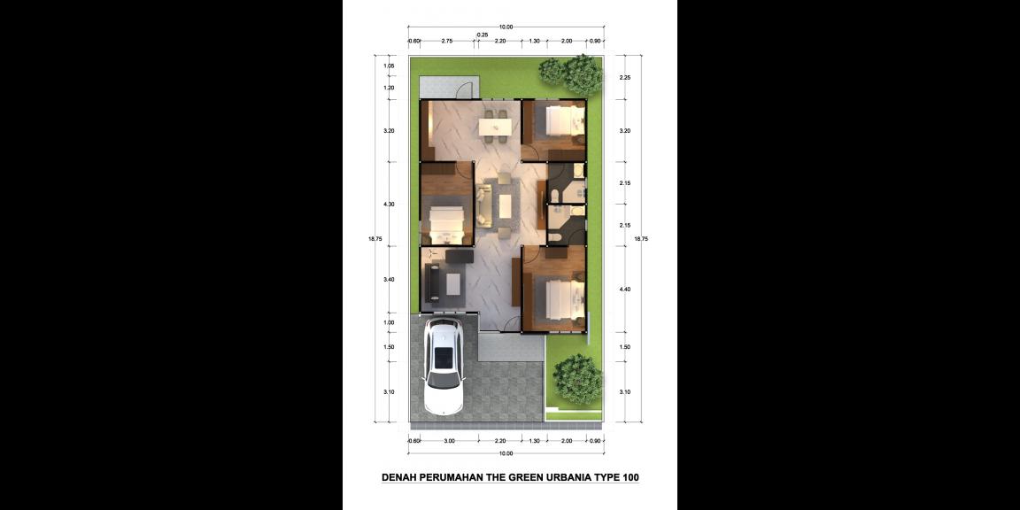 Rumah Type Tokyo, The Green Urbania, Pontianak, Kalimantan Barat Rumah Type Tokyo, The Green Urbania, Pontianak, Kalimantan Barat