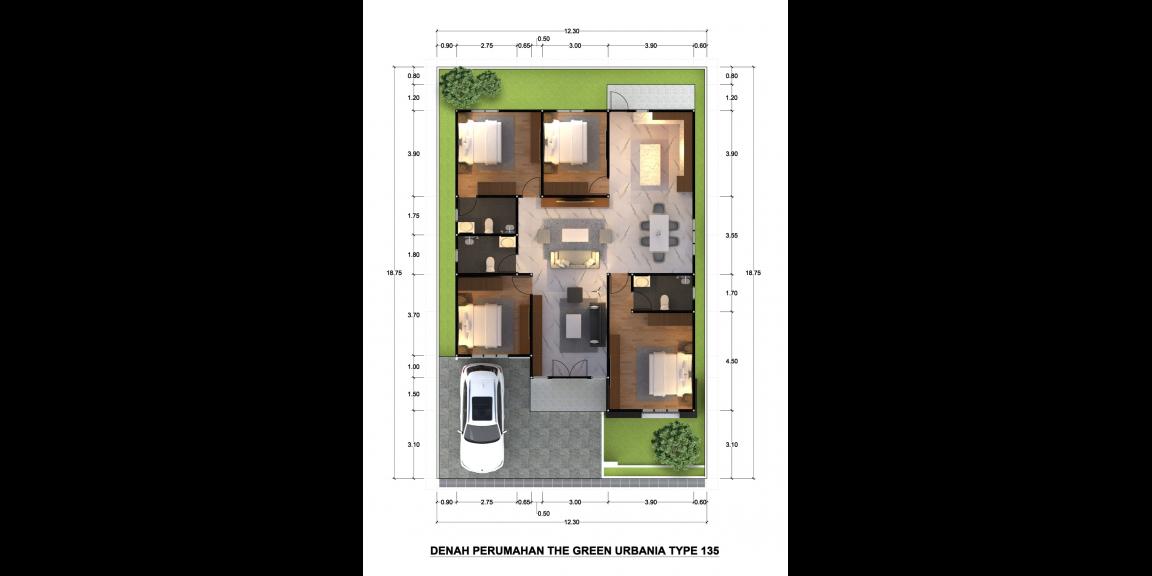 Rumah Type London, The Green Urbania, Pontianak, Kalimantan Barat Rumah Type London, The Green Urbania, Pontianak, Kalimantan Barat