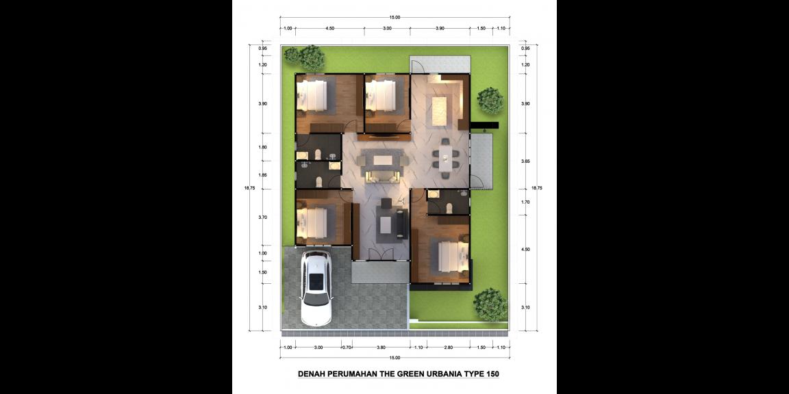 Rumah Type New York, The Green Urbania, Pontianak, Kalimantan Barat Rumah Type New York, The Green Urbania, Pontianak, Kalimantan Barat