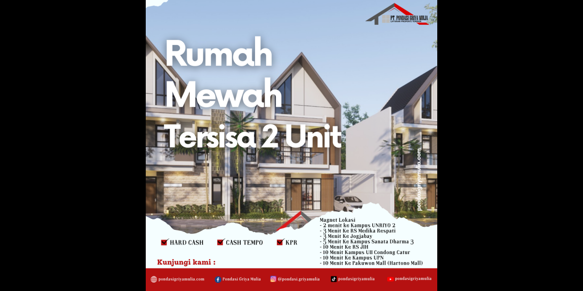 Investasi Properti Cepat Balik Modal, Rumah 2 Lantai Bisa Untuk Kost / Homestay di Maguwoharjo Sleman Investasi Properti Cepat Balik Modal, Rumah 2 Lantai Bisa Untuk Kost / Homestay di Maguwoharjo Sleman