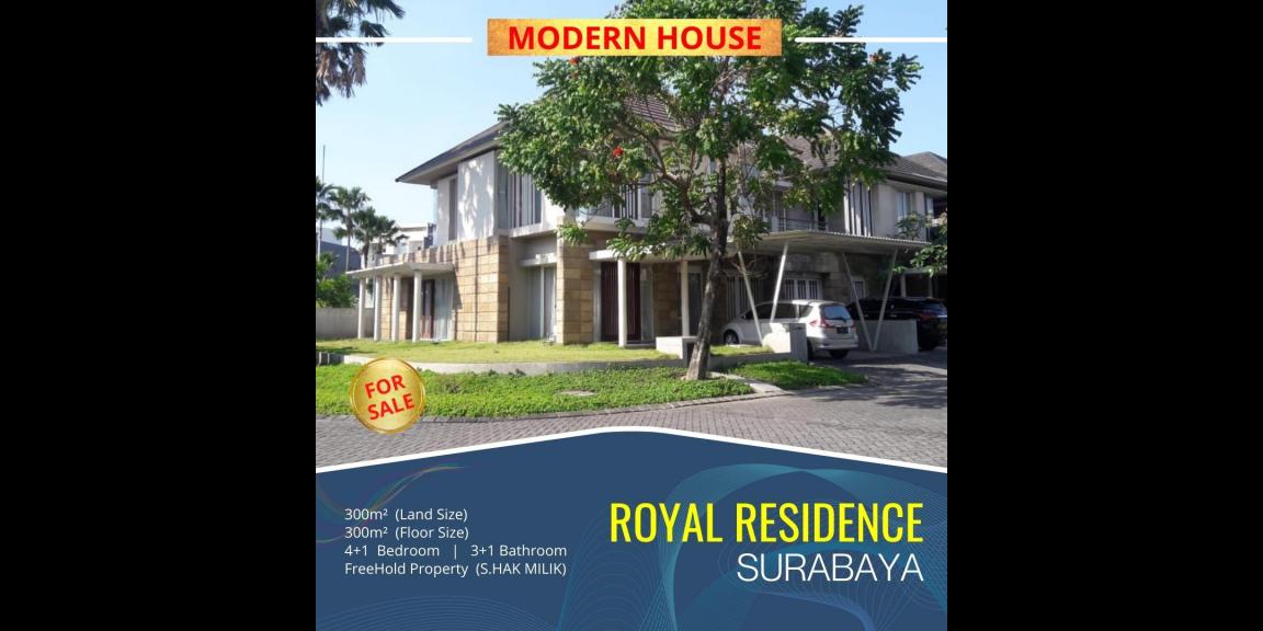 Rumah Modern Lux Royal Residence Crown Hill Surabaya. Rumah Modern Lux Royal Residence Crown Hill Surabaya.