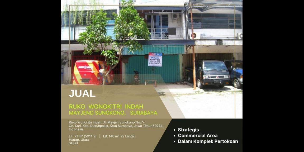 Ruko Wonokitri Indah, Mayjen Sungkono - Surabaya | Kawasan Pertokoan dan Bisnis Ruko Wonokitri Indah, Mayjen Sungkono - Surabaya | Kawasan Pertokoan dan Bisnis