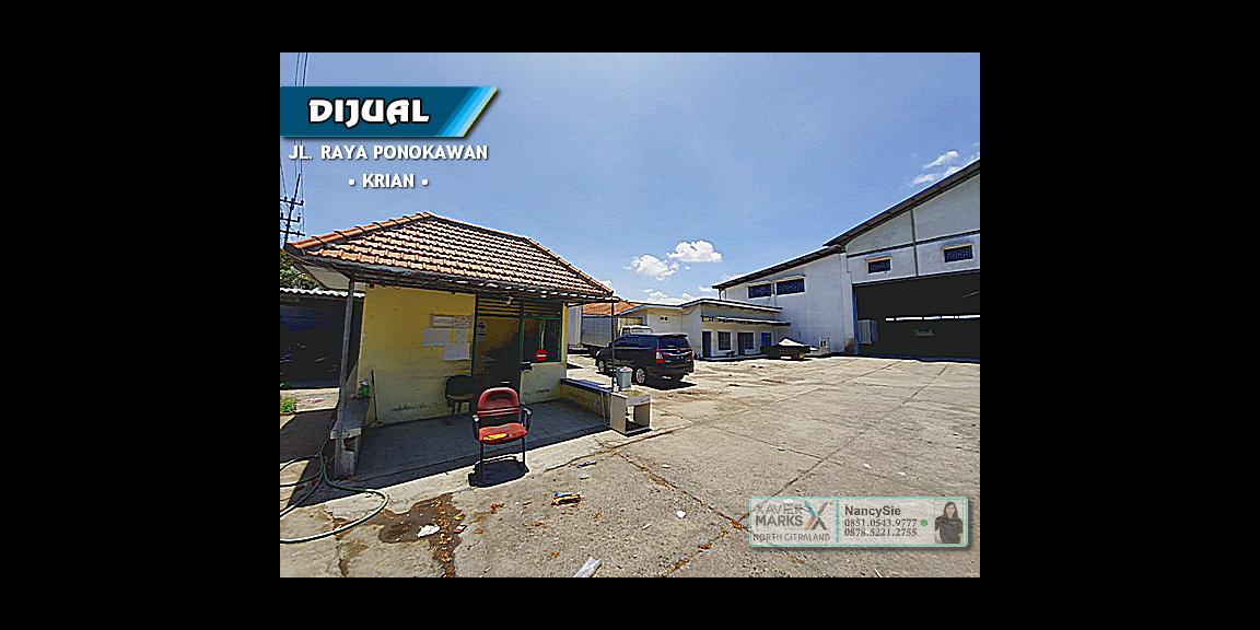 Industrial Buildings Raya Ponokawan, Krian, Sidoarjo - Nol Jalan Raya, Strategis. Industrial Buildings Raya Ponokawan, Krian, Sidoarjo - Nol Jalan Raya, Strategis.