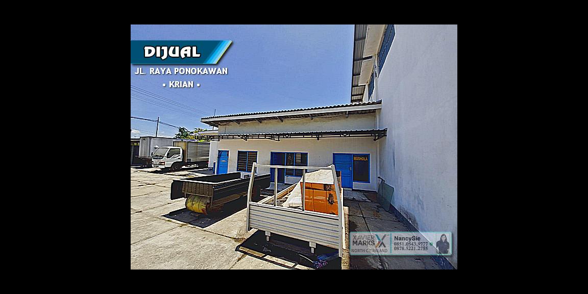 Industrial Buildings Raya Ponokawan, Krian, Sidoarjo - Nol Jalan Raya, Strategis. Industrial Buildings Raya Ponokawan, Krian, Sidoarjo - Nol Jalan Raya, Strategis.