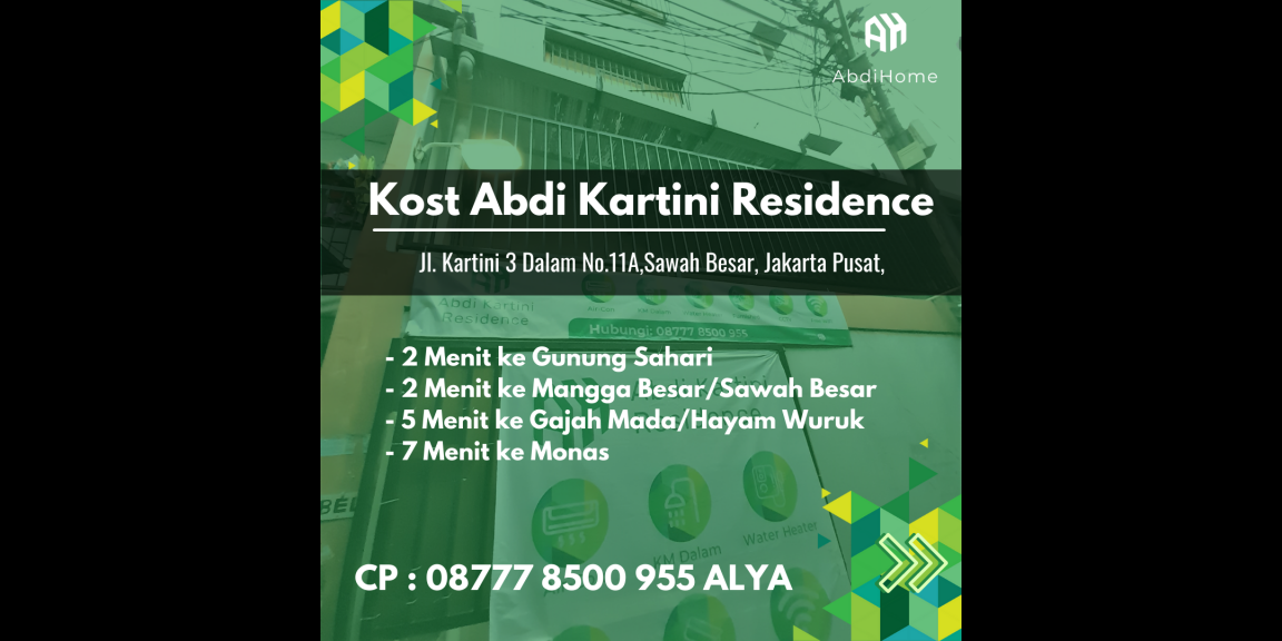 Kost Sawah Besar Abdi Kartini Residence Type A Kost Sawah Besar Abdi Kartini Residence Type A