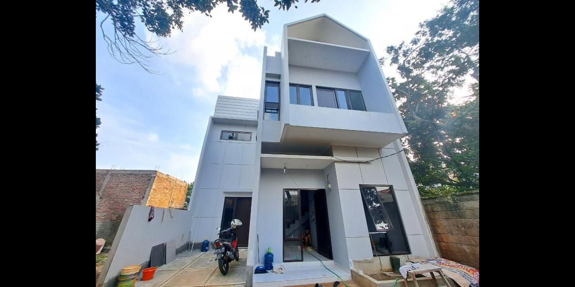 Rumah model Scandinavian Pinggir Jalan Raya Cilodong Depok Rumah model Scandinavian Pinggir Jalan Raya Cilodong Depok