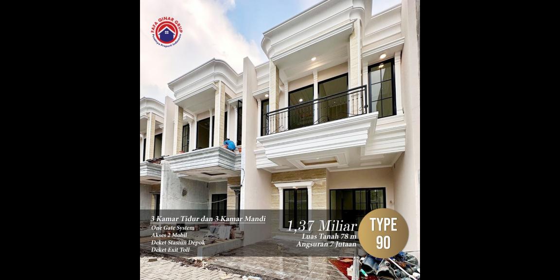 Rumah Cluster Klasik Mewah 2 Lantai dekat kawasan Juanda Depok Rumah Cluster Klasik Mewah 2 Lantai dekat kawasan Juanda Depok