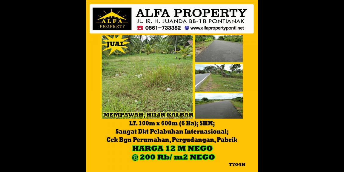 Tanah Jalan Mempawah Hilir Kalimantan Barat Dijual Tanah Jalan Mempawah Hilir Kalimantan Barat Dijual