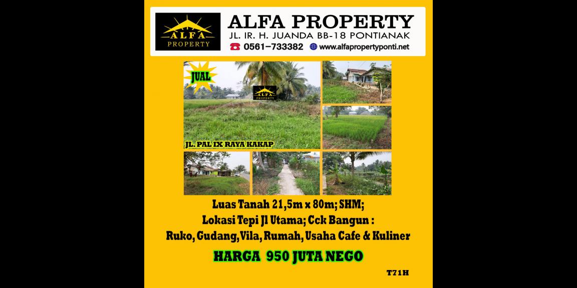 Tanah Dijual Pal 13 Kakap Kalimantan Barat Tanah Dijual Pal 13 Kakap Kalimantan Barat