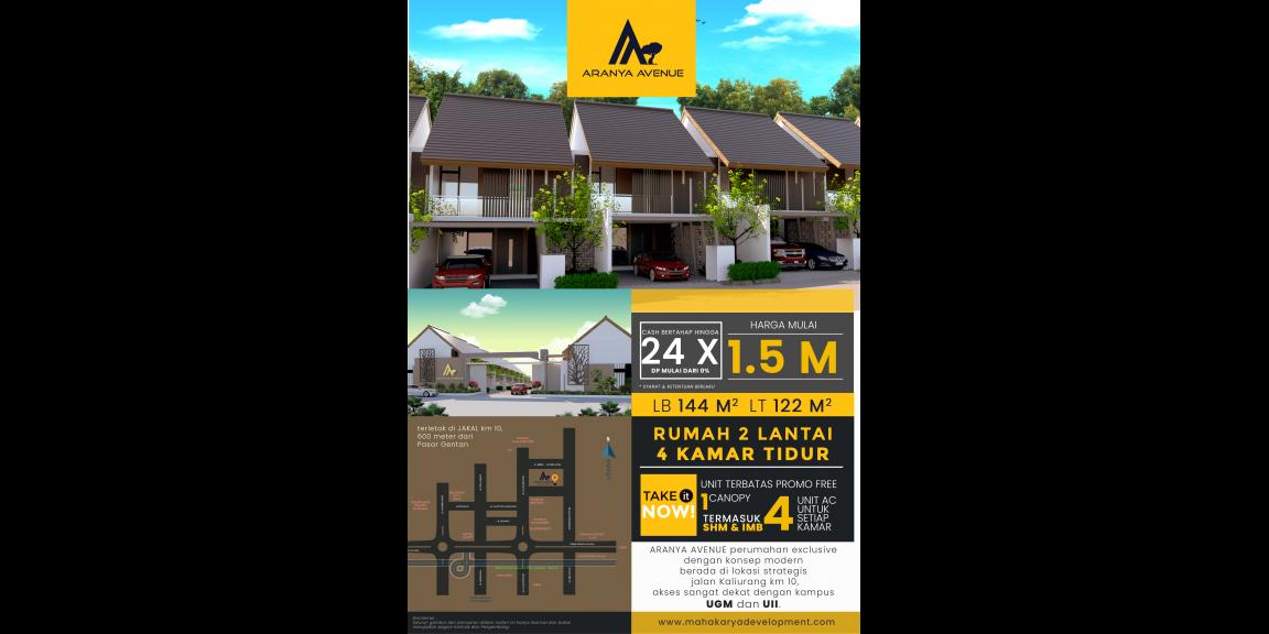 Rumah Mewah 4 Kamar Tidur di Jl.kaliurang Yogyakarta dekat Kampus, Aranya Avenue Rumah Mewah 4 Kamar Tidur di Jl.kaliurang Yogyakarta dekat Kampus, Aranya Avenue