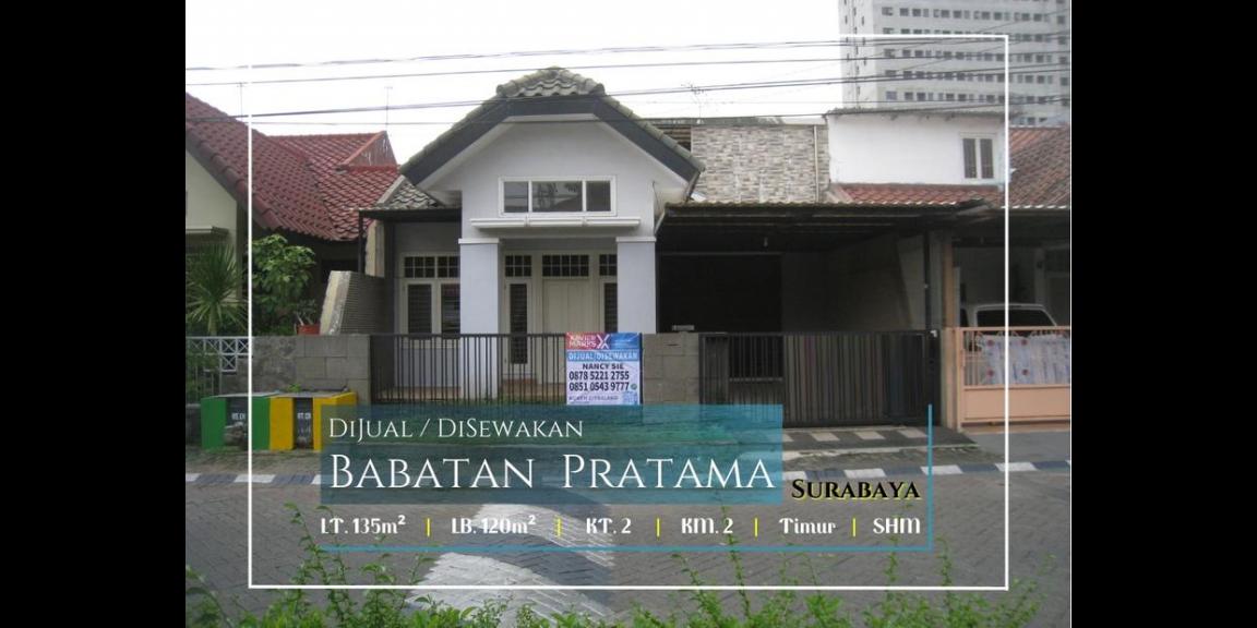 Rumah Terawat Siaphuni SHM di Perumahan Babatan Pratama, Surabaya Rumah Terawat Siaphuni SHM di Perumahan Babatan Pratama, Surabaya
