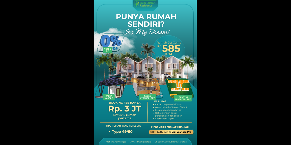 Palm Cilebut Residence Perumahan Baru Dekat Stasiun Cilebut Palm Cilebut Residence Perumahan Baru Dekat Stasiun Cilebut