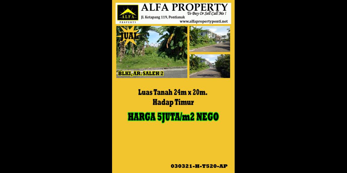 Tanah BLKI, AR. Saleh 2, Pontianak, Kalimantan Barat Tanah BLKI, AR. Saleh 2, Pontianak, Kalimantan Barat