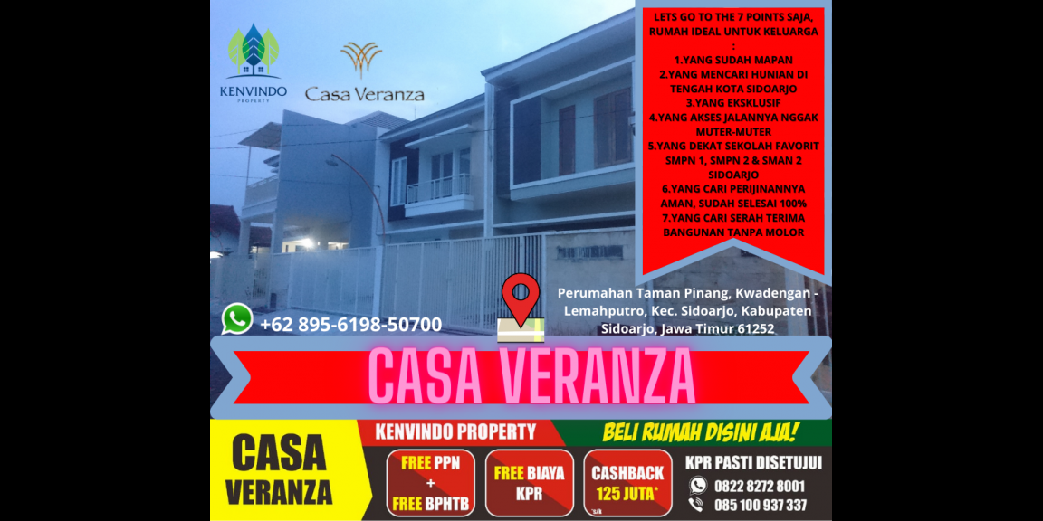 Hunian Elit di Pusat Kota Sidoarjo, WA 0895 - 6198 - 50700 Hunian Elit di Pusat Kota Sidoarjo, WA 0895 - 6198 - 50700