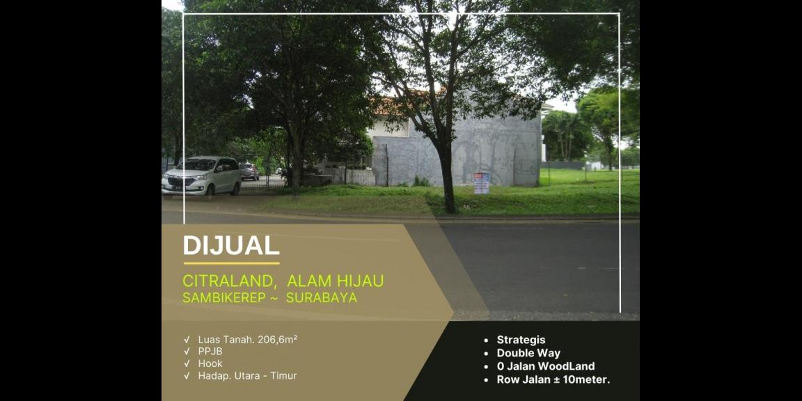 Tanah Superb Location Citraland, Alam Hijau - Sambikerep, Surabaya. Tanah Superb Location Citraland, Alam Hijau - Sambikerep, Surabaya.
