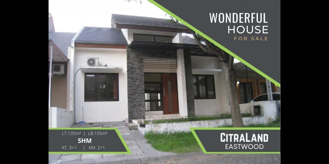 Rumah Cantik SiapHuni Citraland Eastwood, Surabaya. Rumah Cantik SiapHuni Citraland Eastwood, Surabaya.