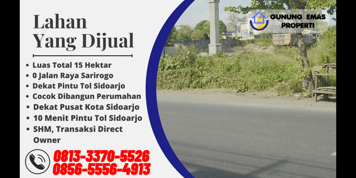 Jual Tanah Sidoarjo Kota Sarirogo Jual Tanah Sidoarjo Kota Sarirogo