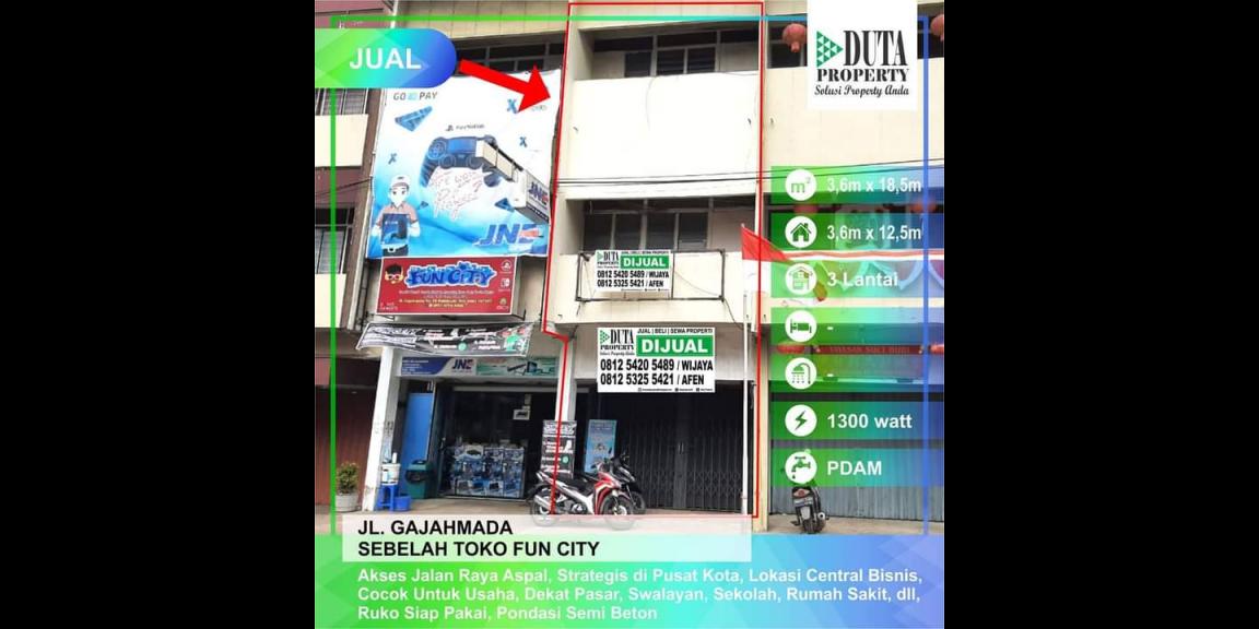 Dijual Ruko Jalan Gajahmada, Pontianak Dijual Ruko Jalan Gajahmada, Pontianak