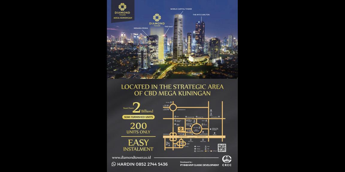 APARTEMENT DIAMOND TOWER di Lingkar Utama MEGA KUNINGAN APARTEMENT DIAMOND TOWER di Lingkar Utama MEGA KUNINGAN