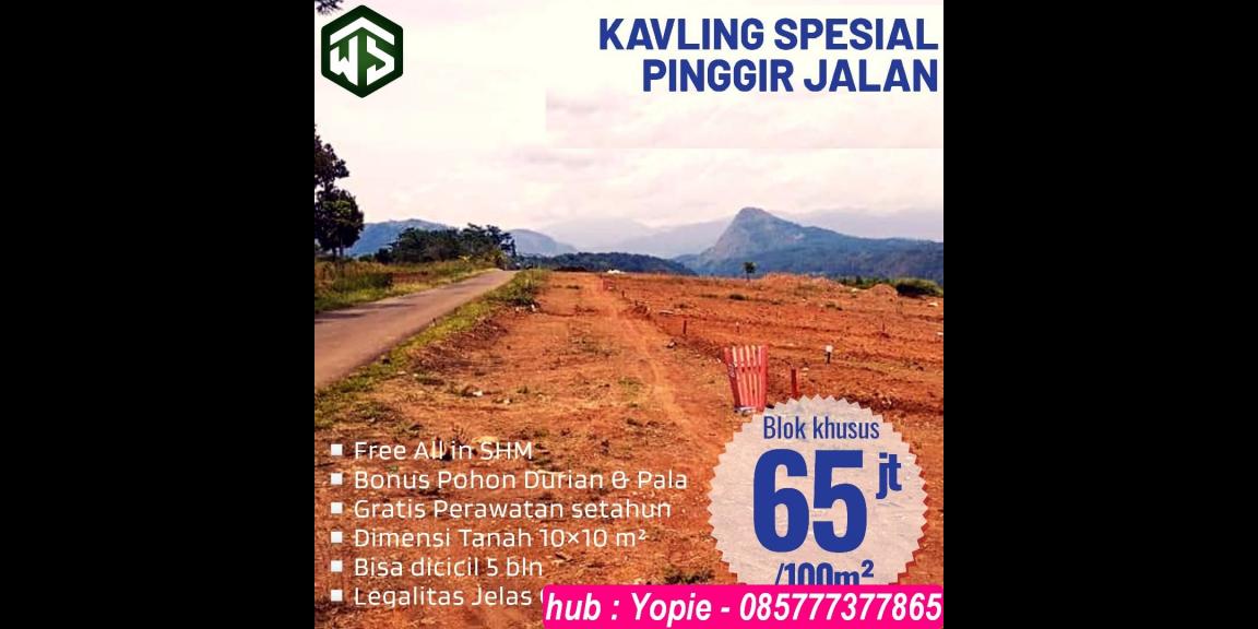 Di jual kavling murah di bogor timur view pegunungan Di jual kavling murah di bogor timur view pegunungan