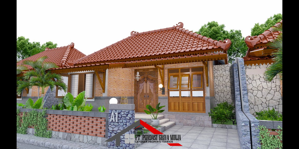 Rumah 1 Lantai Desain Etnik Jawa di Krembangan dekat Bandara YIA Kulon Progo Rumah 1 Lantai Desain Etnik Jawa di Krembangan dekat Bandara YIA Kulon Progo