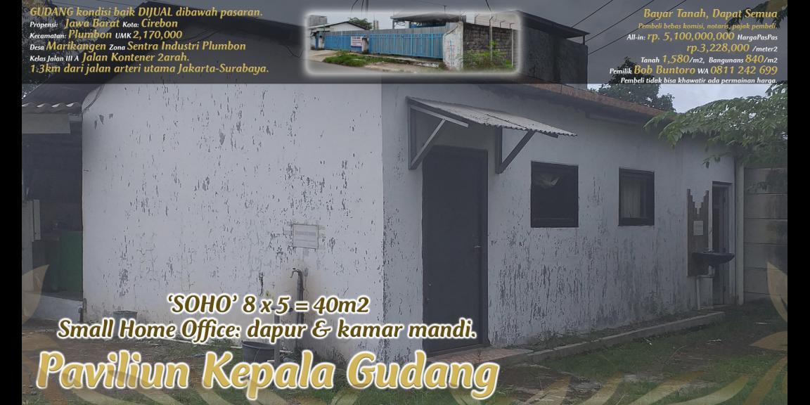 Gudang dijual rp.3,223,000/m2 di pinggir jalan kontener di zona industri Plumbon, Cirebon. Gudang dijual rp.3,223,000/m2 di pinggir jalan kontener di zona industri Plumbon, Cirebon.