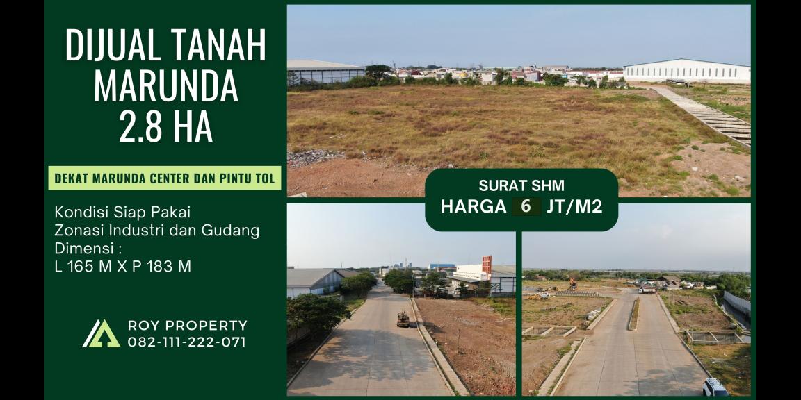 TERMURAH Dijual Tanah di Marunda 2.8 Ha Dekat Marunda Center AREA PERGUDANGAN SIAP PAKAI TERMURAH Dijual Tanah di Marunda 2.8 Ha Dekat Marunda Center AREA PERGUDANGAN SIAP PAKAI
