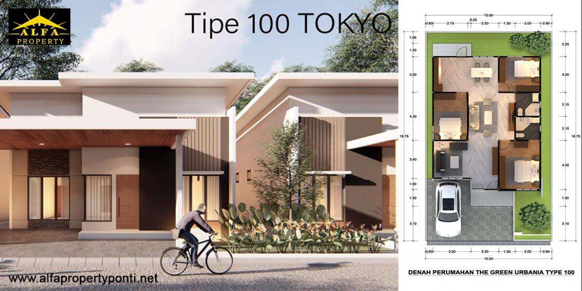 Rumah Type Tokyo, The Green Urbania, Pontianak, Kalimantan Barat Rumah Type Tokyo, The Green Urbania, Pontianak, Kalimantan Barat