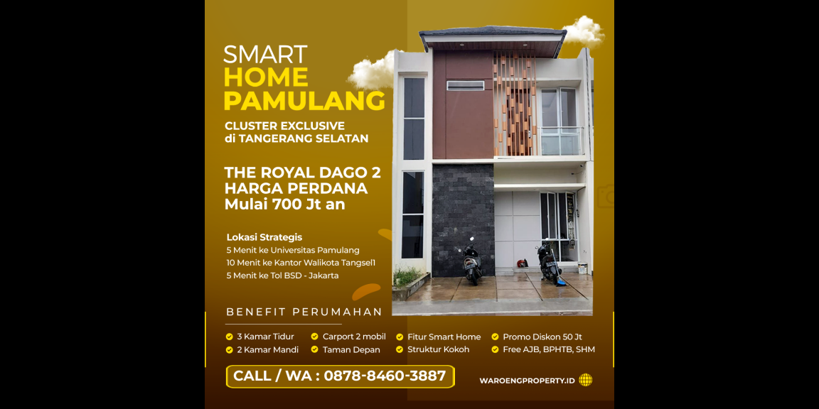Rumah 2 Lantai Dijual di Pamulang The Royal Dago 2 Rumah 2 Lantai Dijual di Pamulang The Royal Dago 2