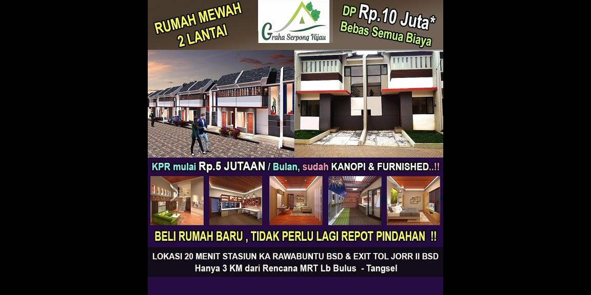 Rumah mewah 2 Lantai DP 10jt all in Rumah mewah 2 Lantai DP 10jt all in