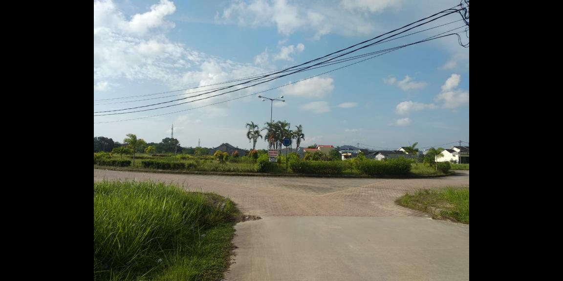 Taman perumahan, area joging Taman perumahan, area joging