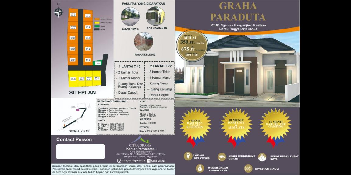 Hunian nyaman dalam cluster 12 unit di BAntul Hunian nyaman dalam cluster 12 unit di BAntul