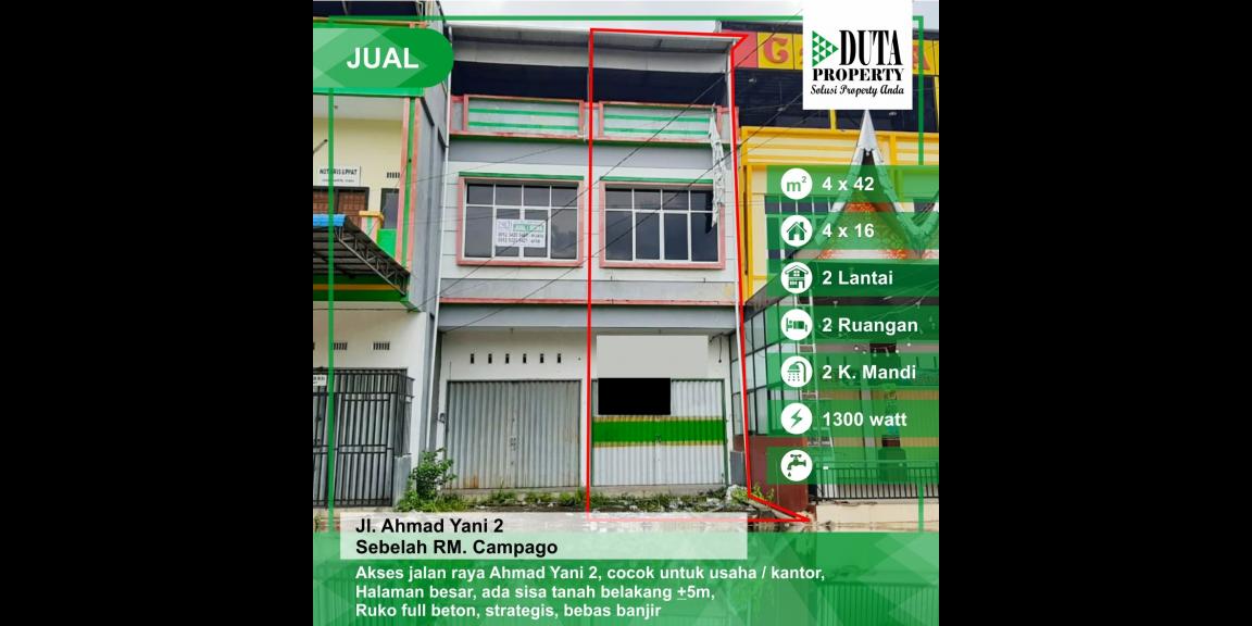 Dijual Ruko di Jalan Ahmad Yani 2, Kubu Raya Dijual Ruko di Jalan Ahmad Yani 2, Kubu Raya