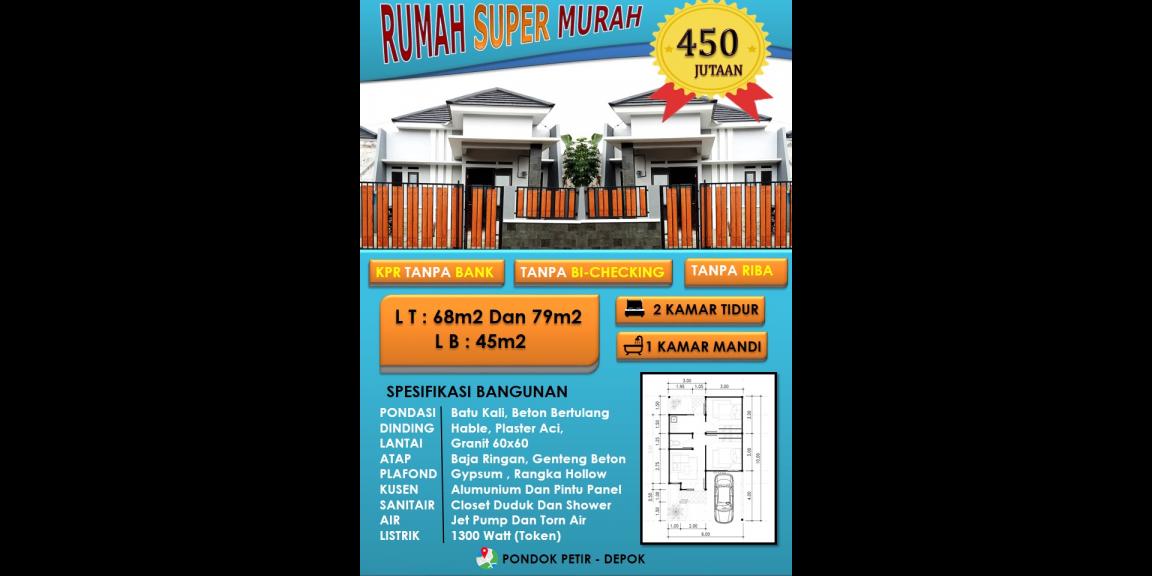 Rumah Pondok Petir Hunian Nyaman, Murah, Dan Berkualitas Rumah Pondok Petir Hunian Nyaman, Murah, Dan Berkualitas