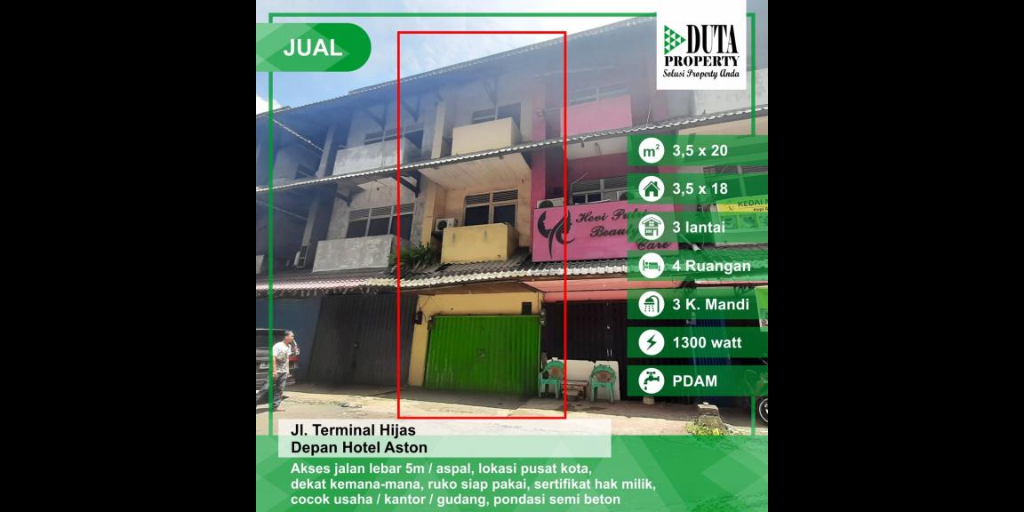 Dijual Ruko Terminal Hijas, Pontianak, Kalimantan Barat Dijual Ruko Terminal Hijas, Pontianak, Kalimantan Barat