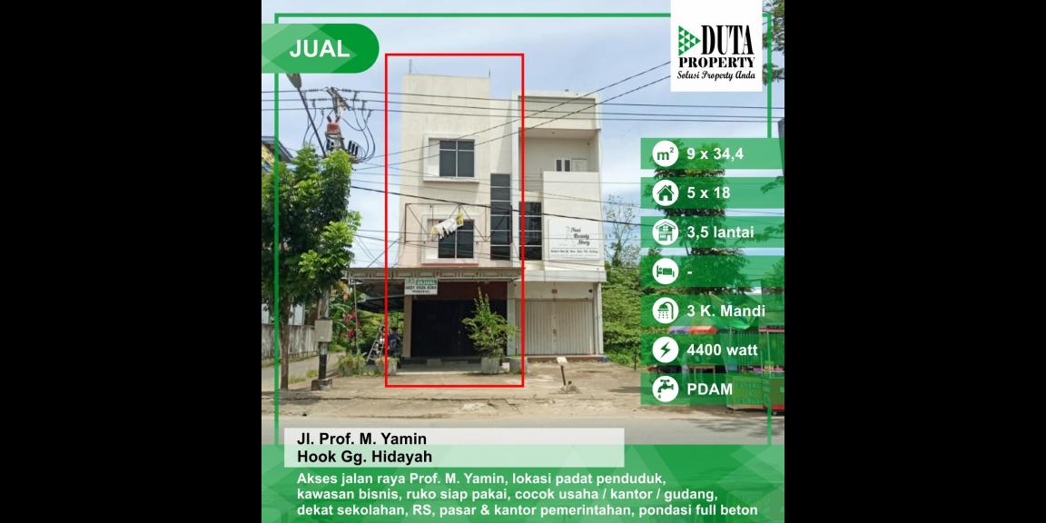 Ruko Prof M Yamin Kota Baru Pontianak, Kalimantan Barat Ruko Prof M Yamin Kota Baru Pontianak, Kalimantan Barat