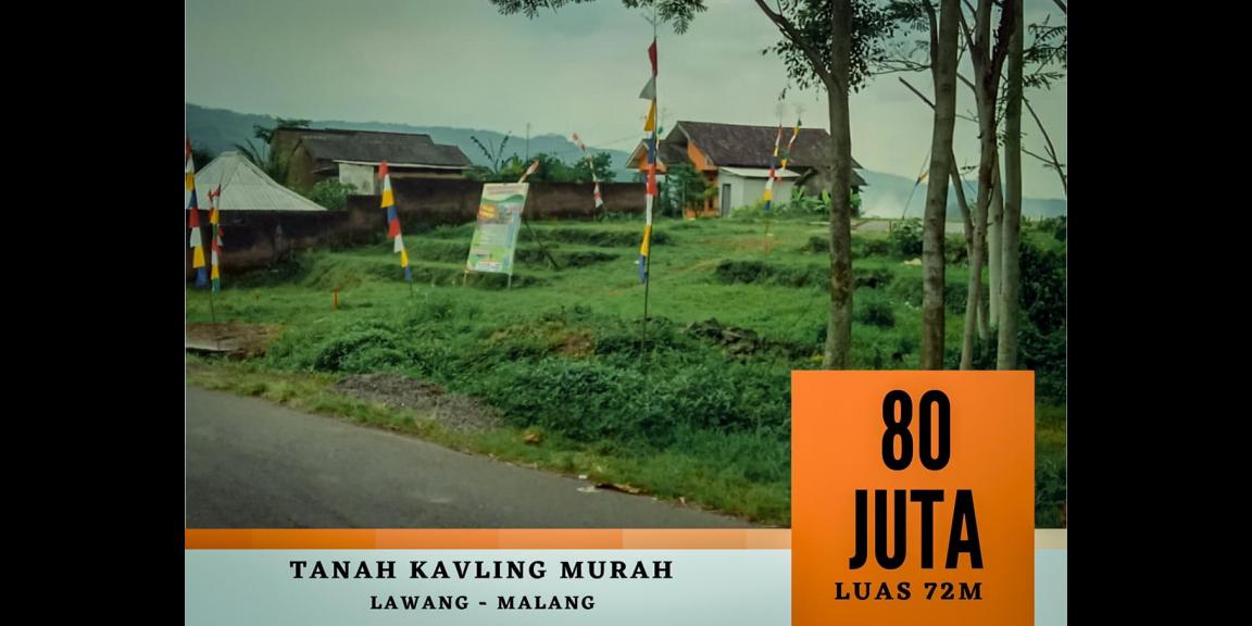 Tanah kavling pinggir Aspal murah siap bangun SHM luas 72m² harga 80jt Tanah kavling pinggir Aspal murah siap bangun SHM luas 72m² harga 80jt