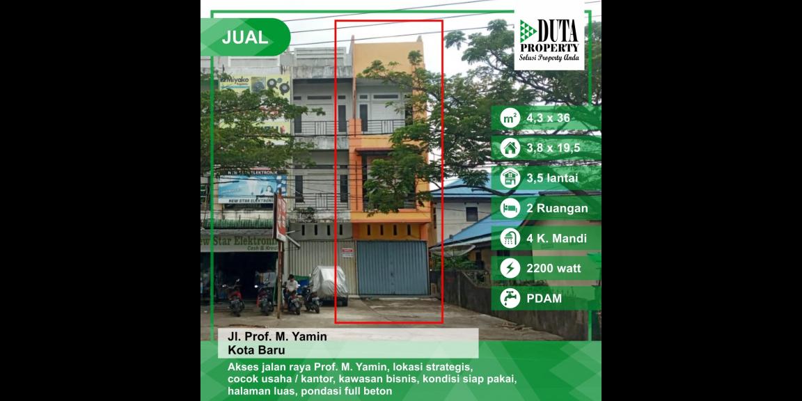 Dijual Ruko Muhammad Yamin, Pontianak, Kalimantan Barat Dijual Ruko Muhammad Yamin, Pontianak, Kalimantan Barat