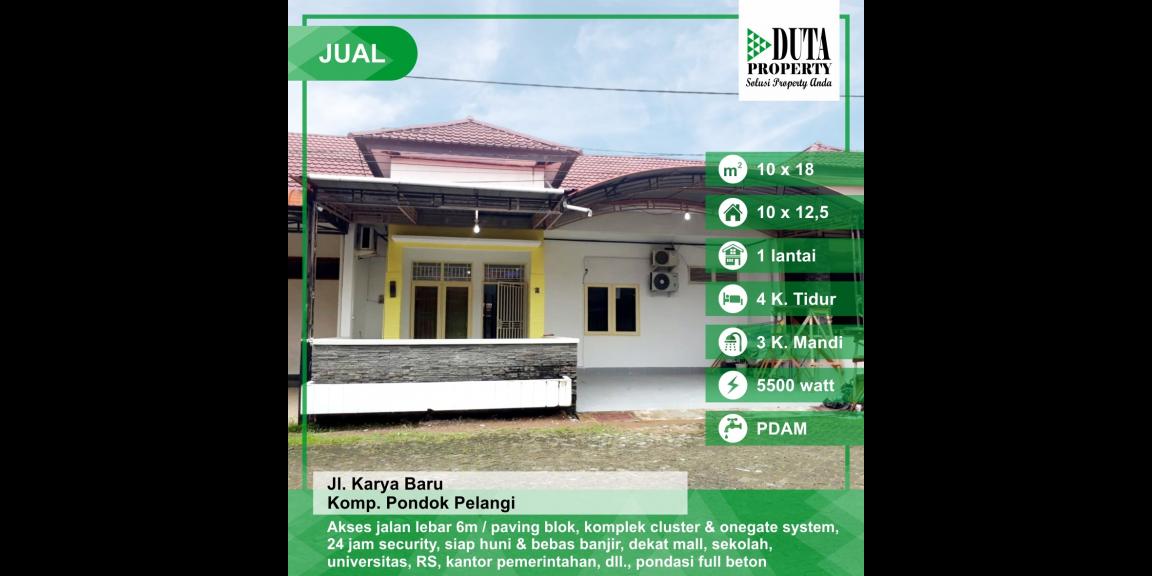 Rumah Komplek Pondok Pelangi, Karya Baru, Pontianak, Kalimantan Barat Rumah Komplek Pondok Pelangi, Karya Baru, Pontianak, Kalimantan Barat