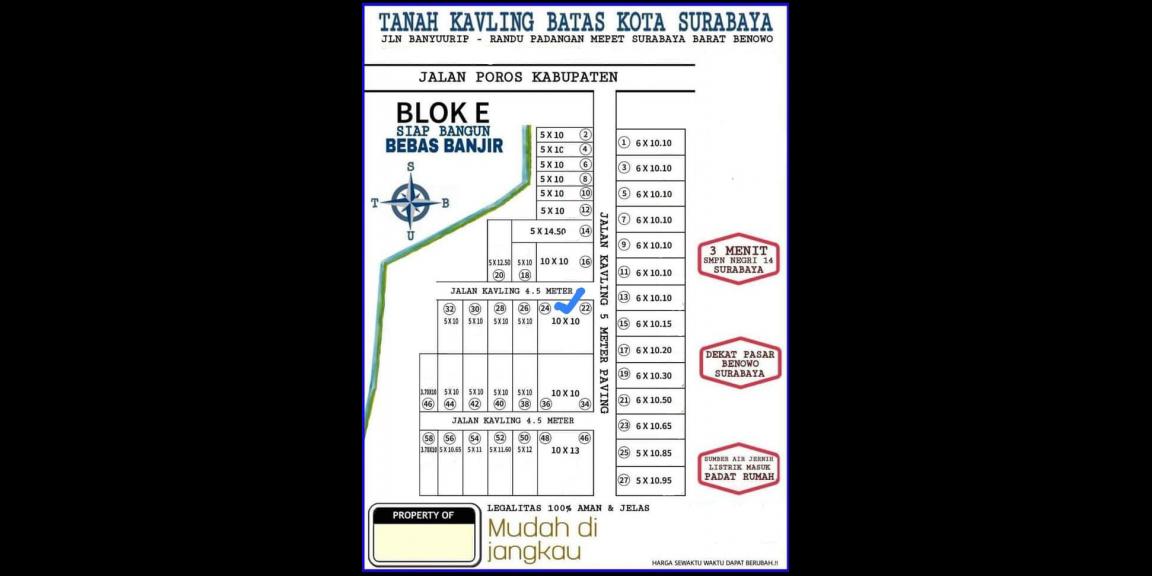 Tanah Menganti Mepet Surabaya Barat Tanah Menganti Mepet Surabaya Barat
