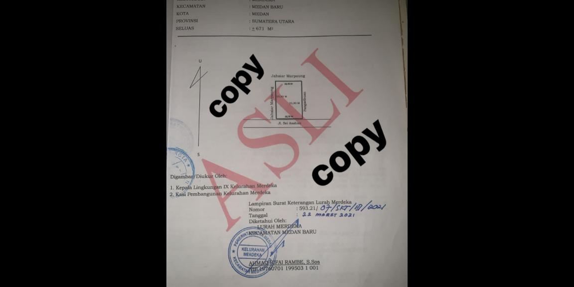 Dijual tanah luas 671 meter gratis rumah jalan sei asahan daerah medan baru sumatera utara Dijual tanah luas 671 meter gratis rumah jalan sei asahan daerah medan baru sumatera utara