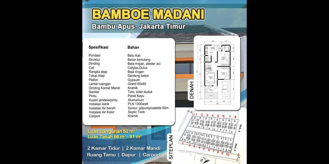Cluster Madani Residence Bambu Apus Jakarta Timur dekat TMII Cluster Madani Residence Bambu Apus Jakarta Timur dekat TMII